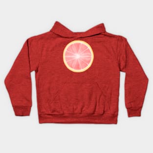 Grapefruit Citrus Circle Slice Kids Hoodie